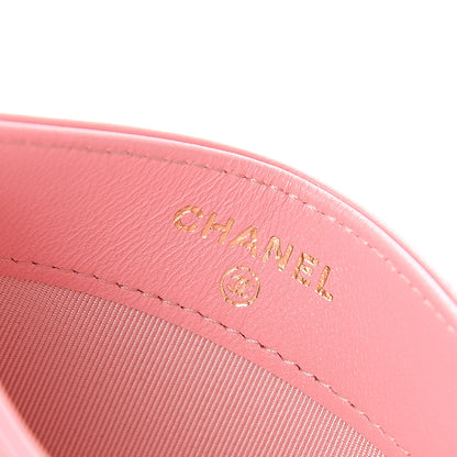 Chanel Lambskin Quilted Card Holder Pink 5 of 8