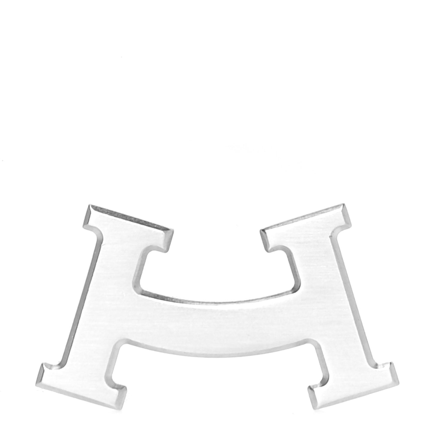 Palladium Smile H Brooch