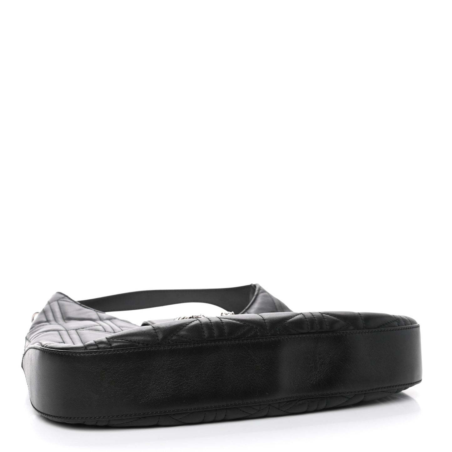 Calfskin Web Quilted Medium Dionysus Hobo Black