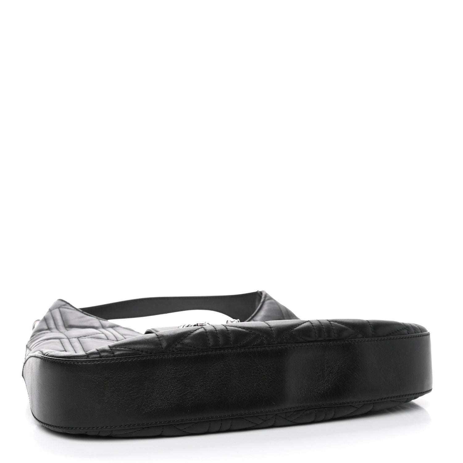 Gucci Calfskin Web Quilted Medium Dionysus Hobo Black 3 of 4