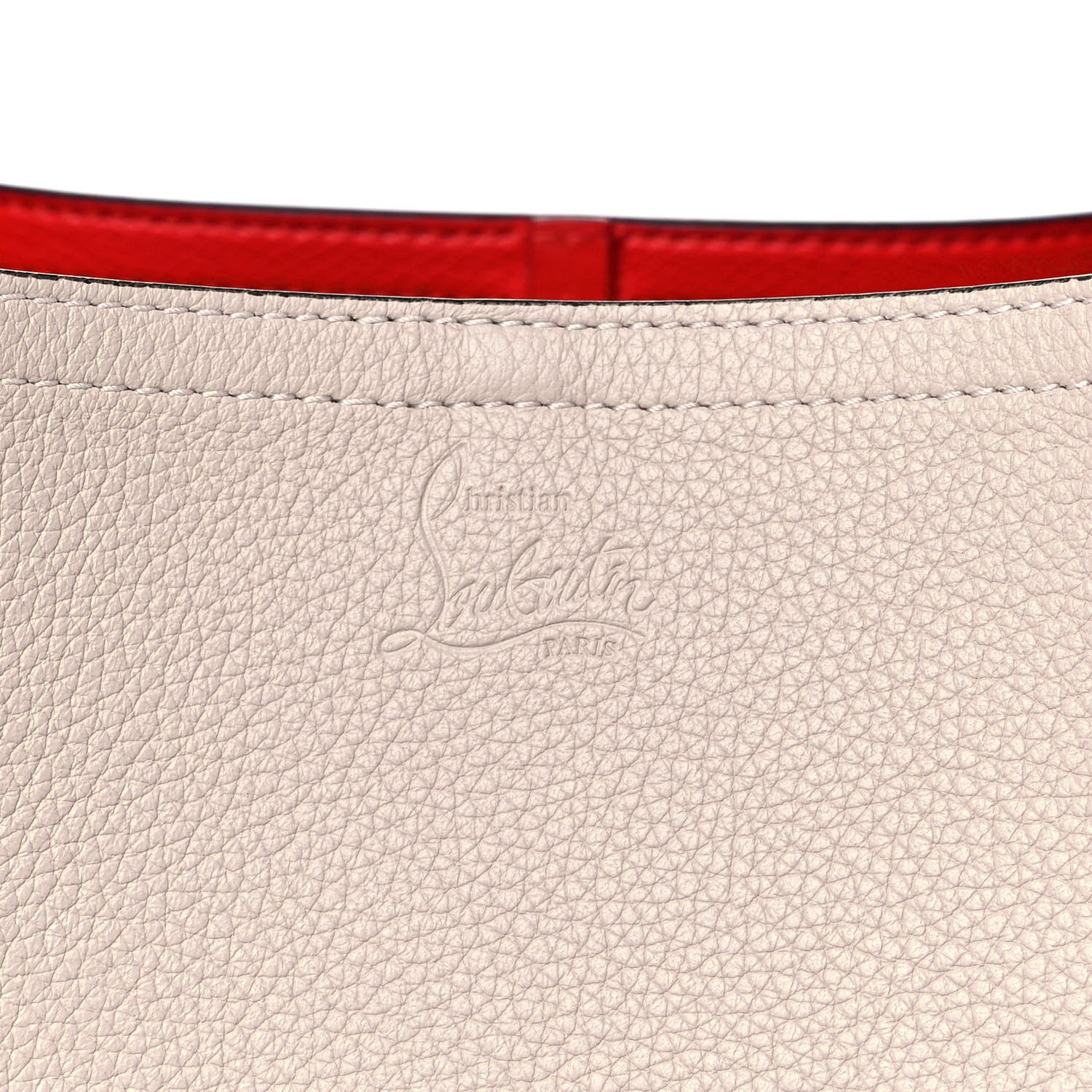 Christian Louboutin Calfskin Spiked Small Cabarock Shopper Tote Pink 7 of 10