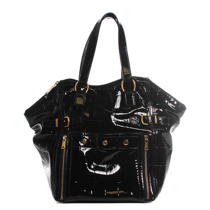 Saint Laurent Patent Large Downtown Tote Black 1 of 9