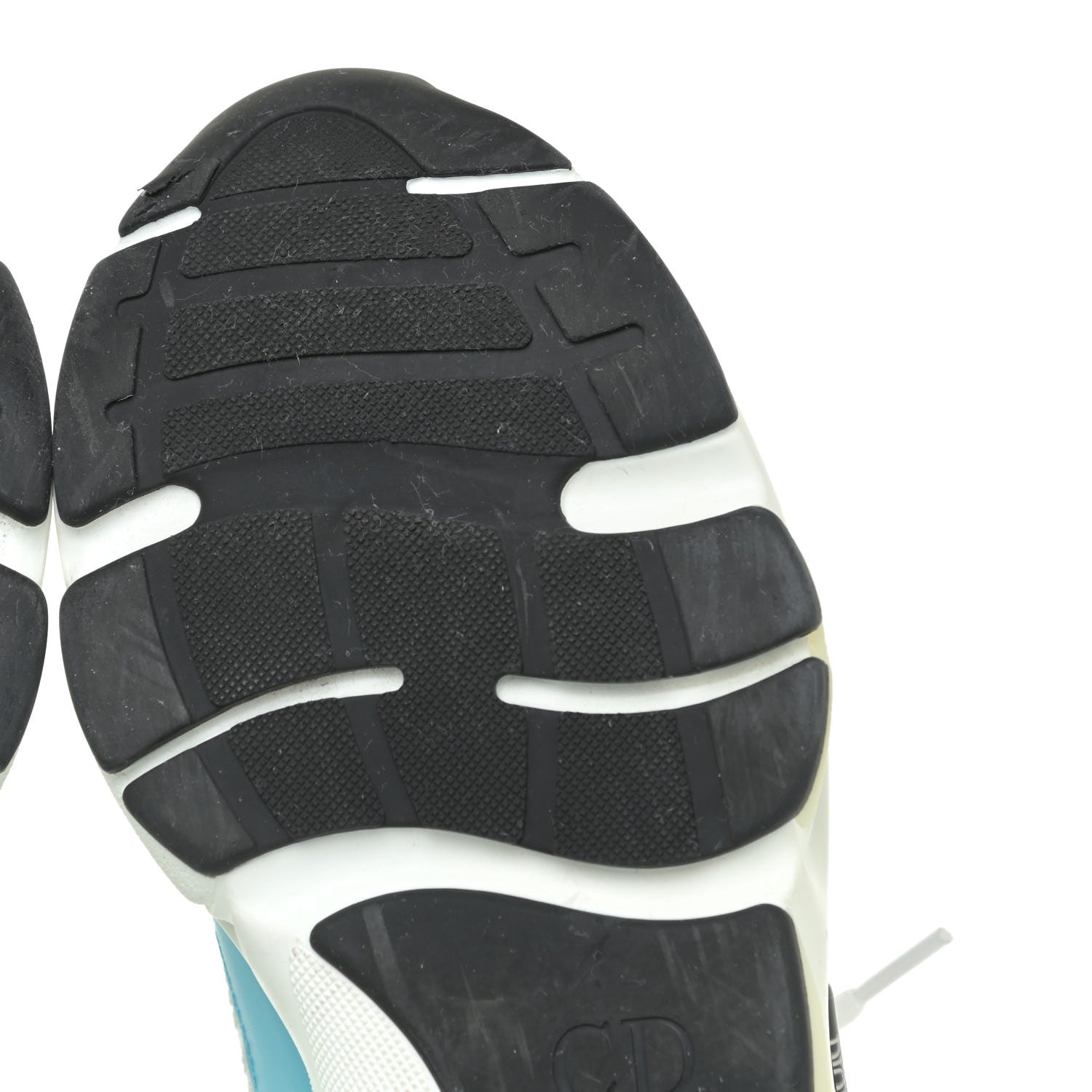 Christian Dior Technical Mesh Calfskin Mens B22 Sneakers 43 White Blue Grey 8 of 20