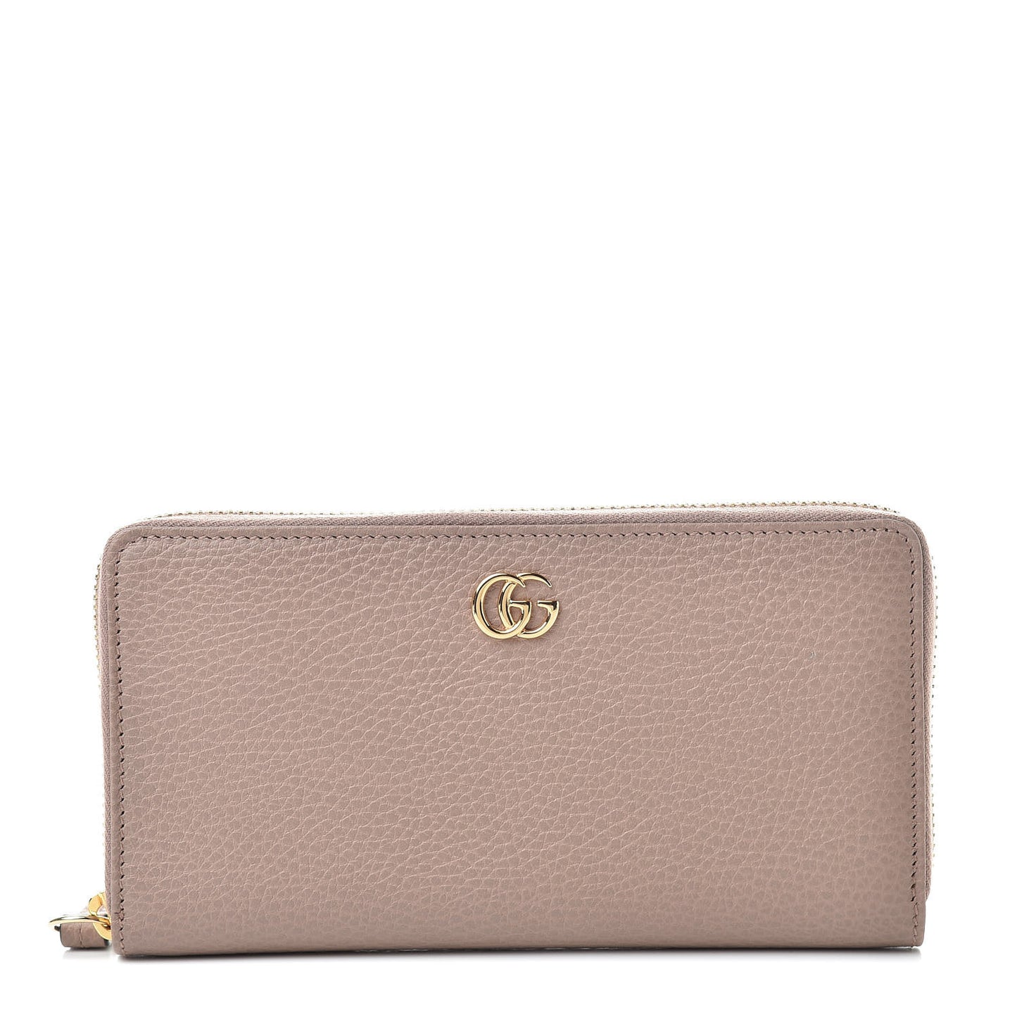 Dollar Calfskin GG Marmont Zip Around Wallet Porcelain Rose