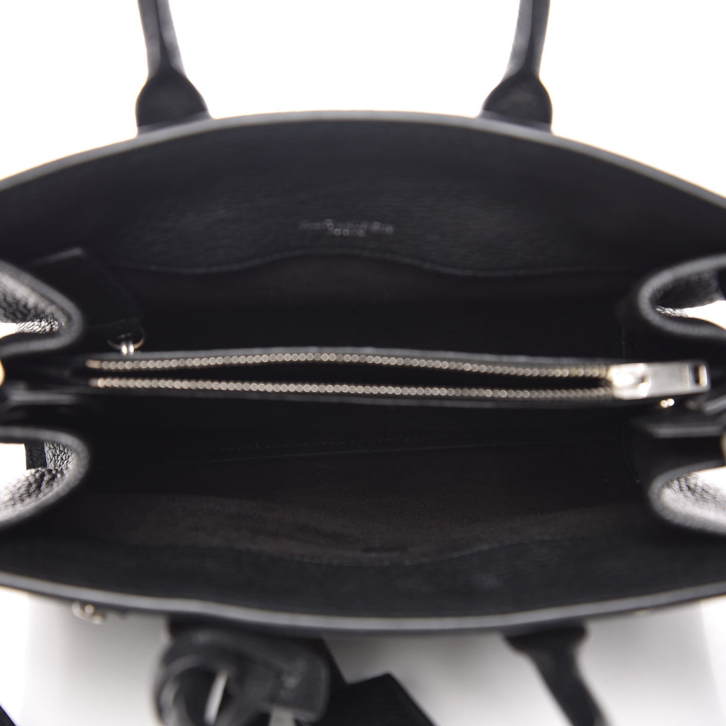 Grained Calfskin Nano Sac De Jour Souple Black