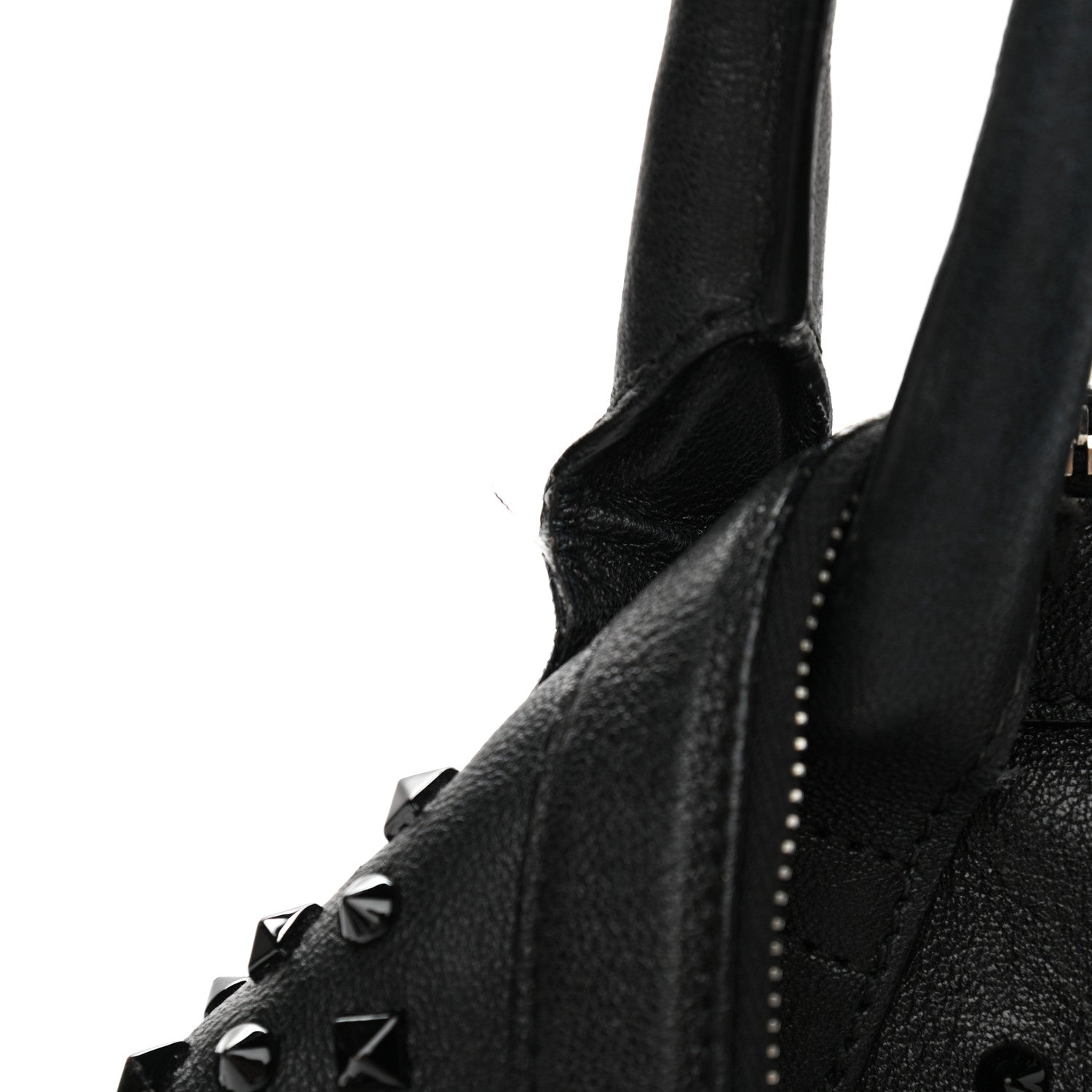 Alexander McQueen Lambskin Studded Large De Manta Tote Black 13 of 13