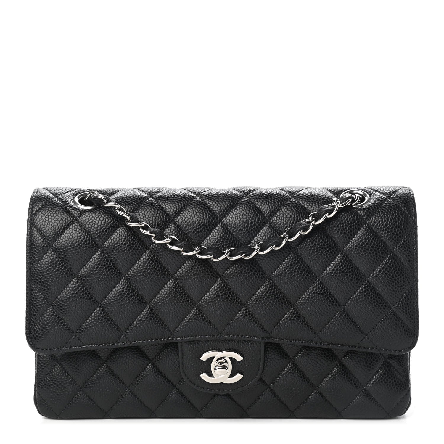 Chanel Caviar Quilted Medium Double Flap Black 1 of 9