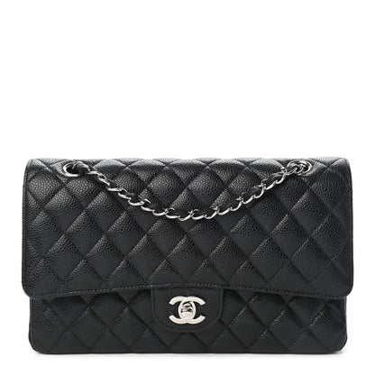 Chanel Caviar Quilted Medium Double Flap Black 1 of 9
