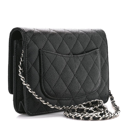 Chanel Caviar Quilted Wallet on Chain WOC Black 3 of 13