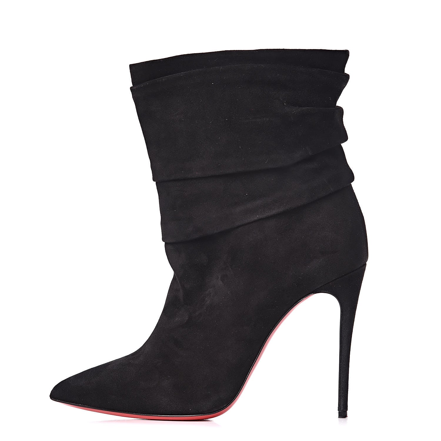 Christian Louboutin Veau Velours Ishtar 100 Booties 38.5 Black 1 of 11