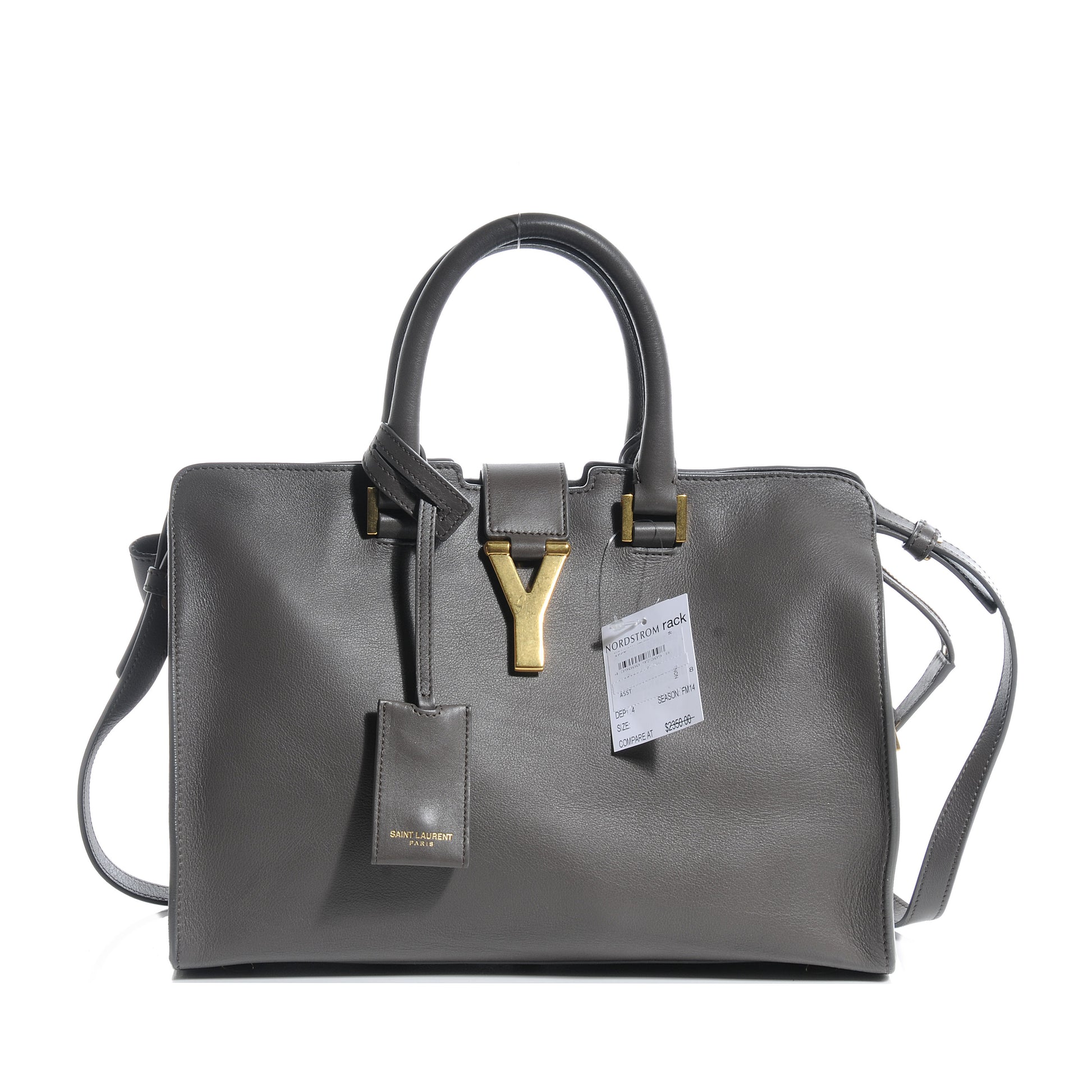 Saint Laurent Leather Small Classic Y Cabas Grey 1 of 7