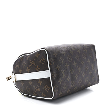Louis Vuitton Monogram LV Match Speedy Bandouliere 25 White 4 of 11