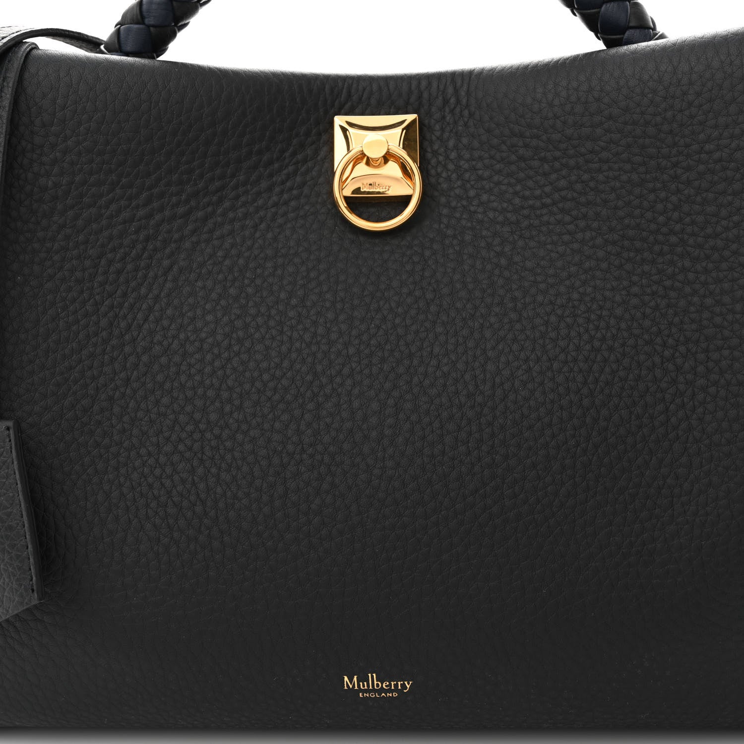 Mulberry Heavy Grain Iris Tote Black 8 of 21