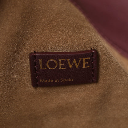 Loewe Mellow Nappa Medium Donut Chain Flamenco Knot Clutch Dark Burgundy 6 of 11