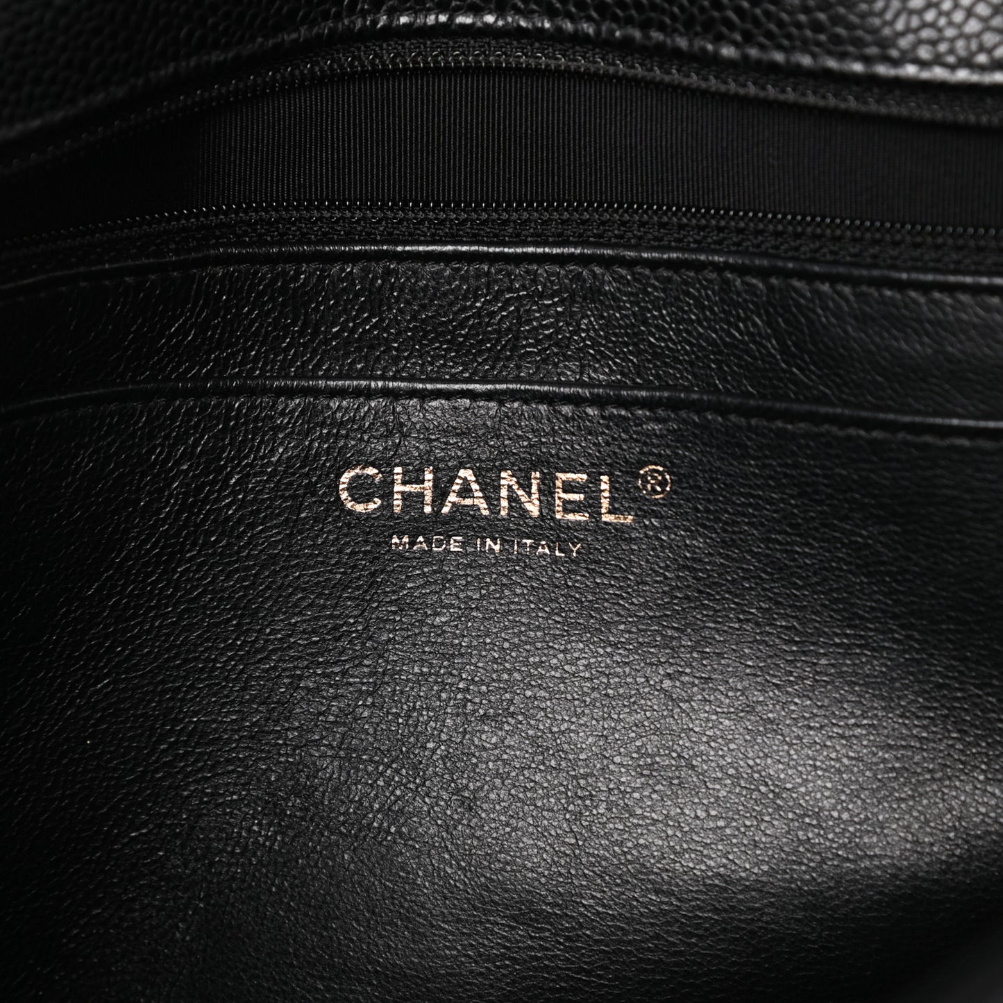 Caviar Quilted Jumbo Single Flap Black
