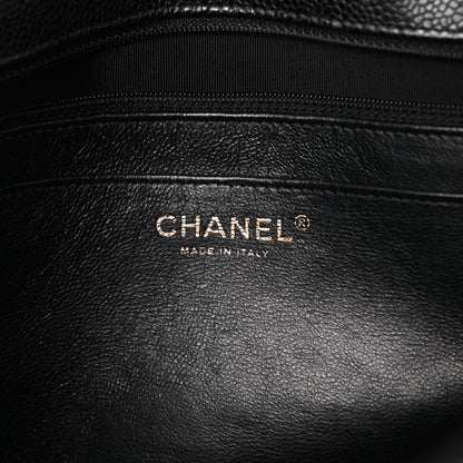 Chanel Caviar Quilted Jumbo Single Flap Black 6 of 9