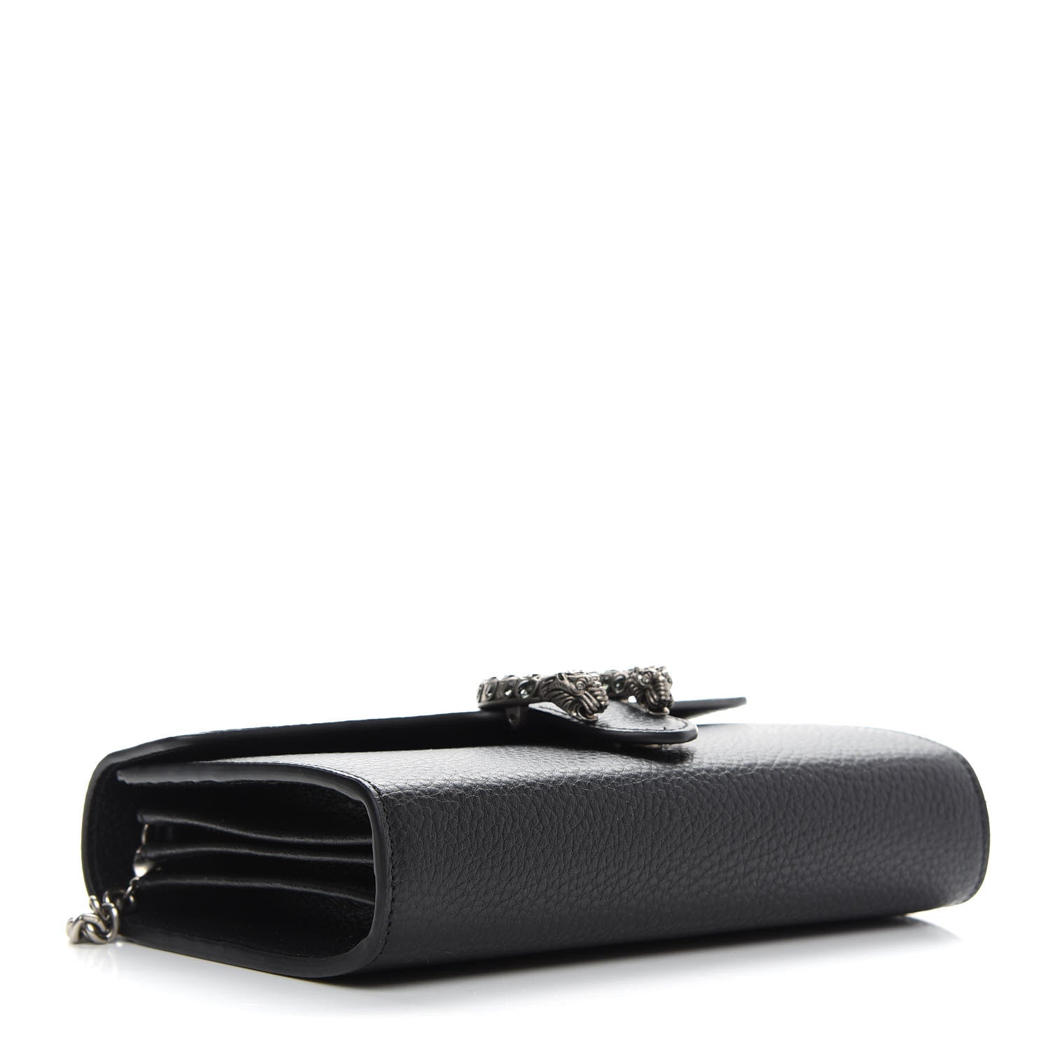 Saint Laurent GUCCI Calfskin Mini Dionysus Chain Wallet Black 4 of 11