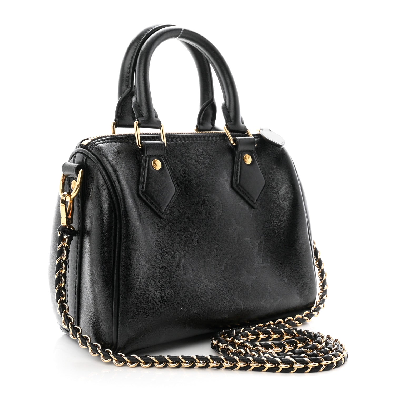 Louis Vuitton Monogram Ink Speedy BB Black 3 of 11