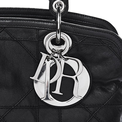 Christian Dior Lambskin Cannage Medium Granville Tote Black 17 of 17