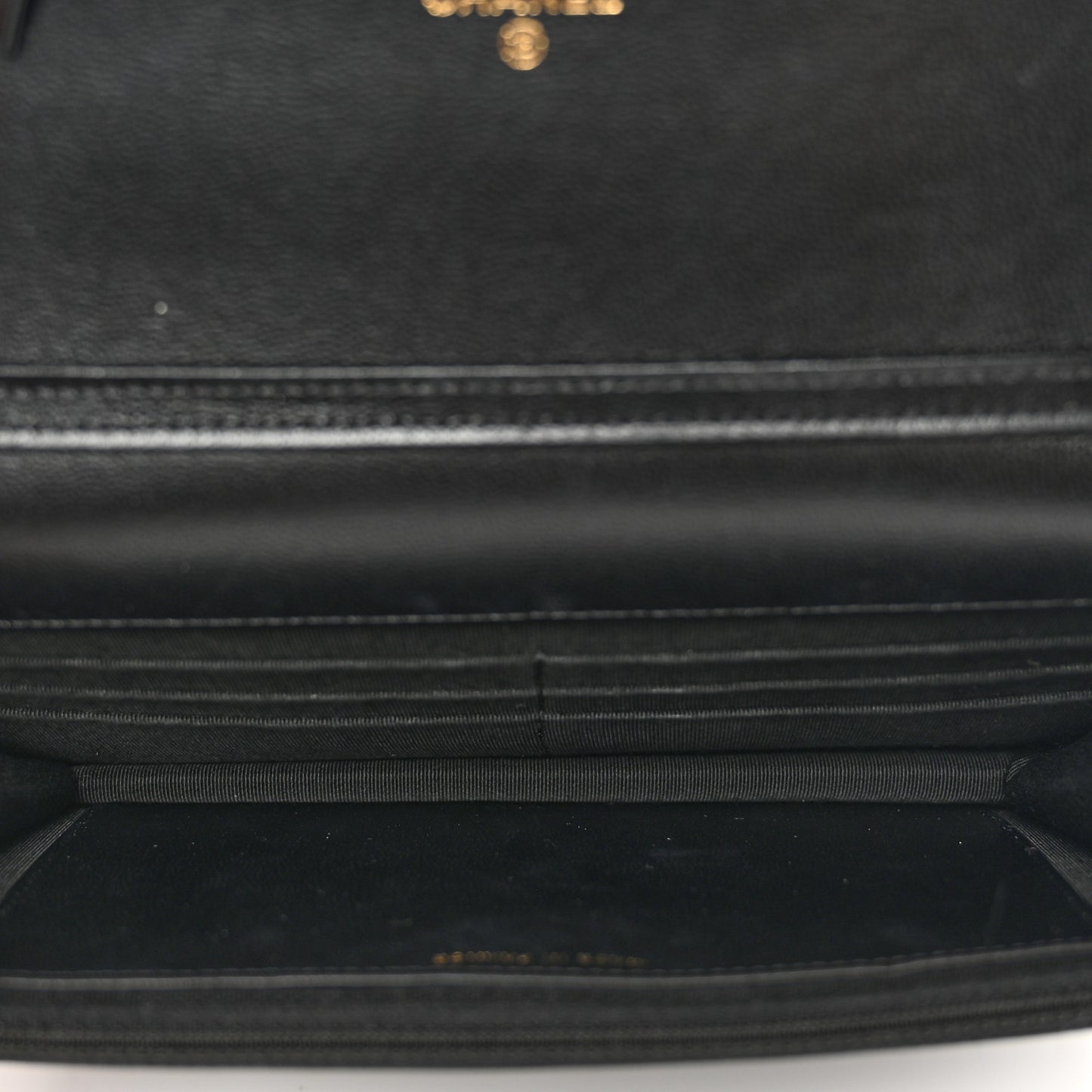 Goatskin Quilted Quilted Like A Wallet Wallet On Chain WOC Black