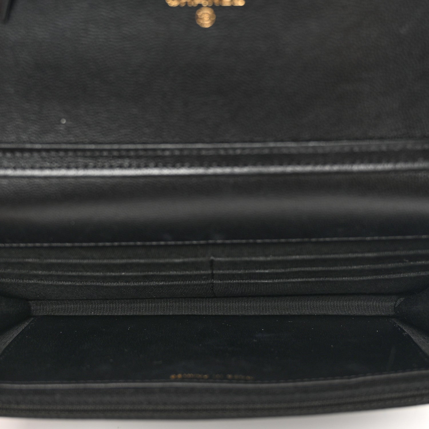Chanel Goatskin Quilted Quilted Like A Wallet Wallet On Chain WOC Black 6 of 11