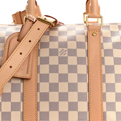 Louis Vuitton Damier Azur Keepall Bandouliere 45 7 of 11