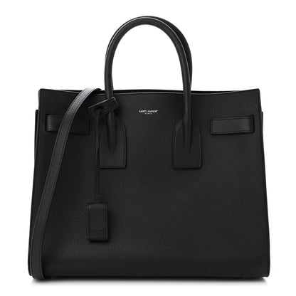 Saint Laurent Grained Calfskin Small Sac De Jour Black 1 of 10