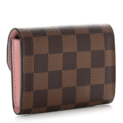 Louis Vuitton Damier Ebene Rosalie Coin Purse Rose Ballerine 3 of 8