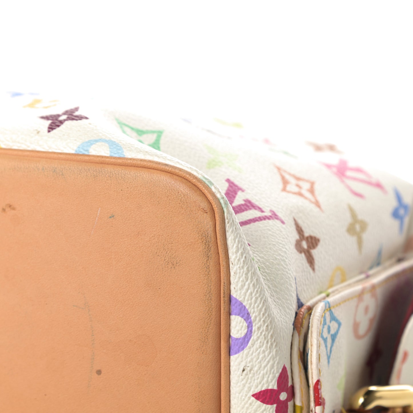 Monogram Multicolor Petit Noe White