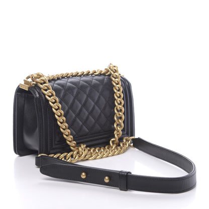 Chanel Caviar Quilted Small Boy Flap Black 3 of 11