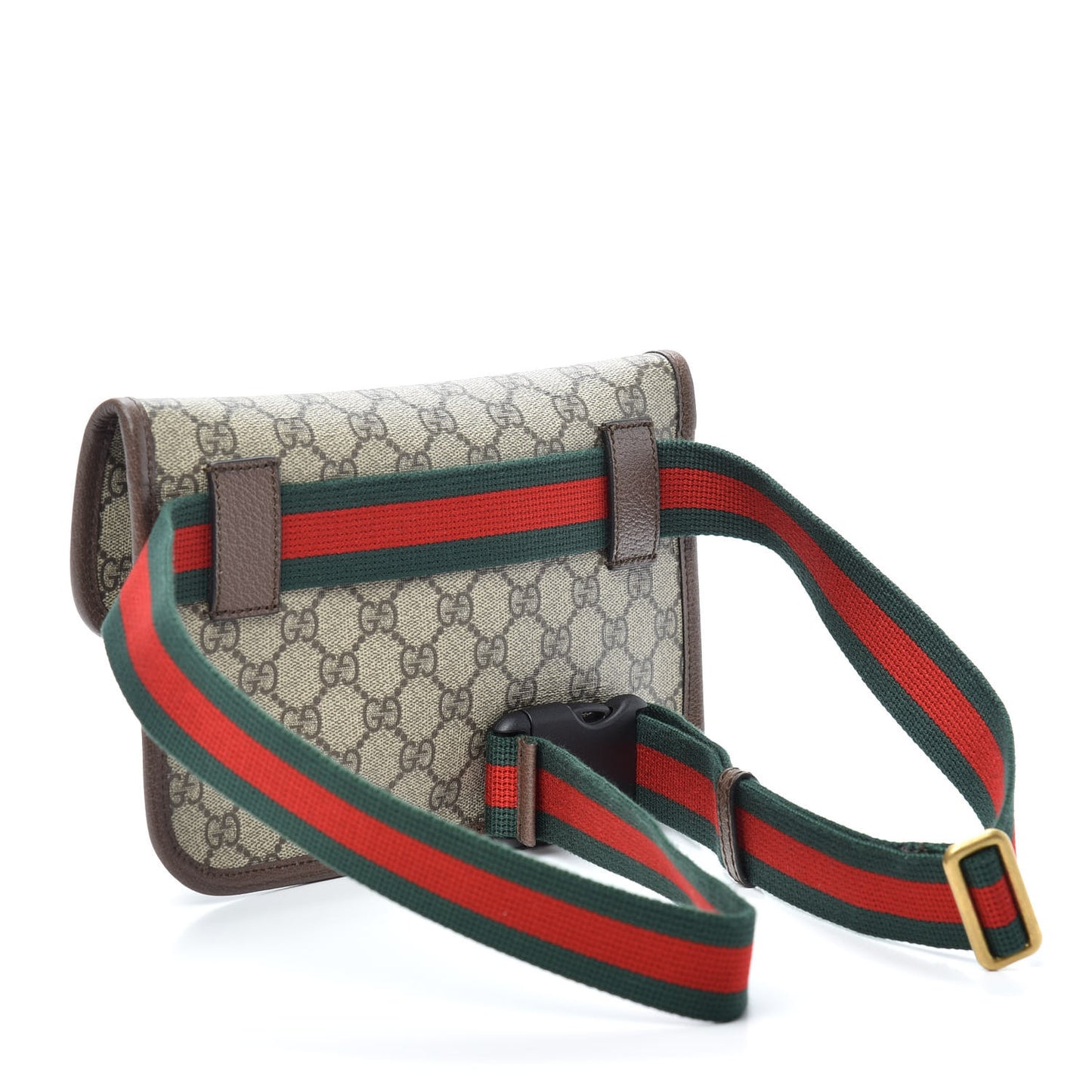 GG Supreme Monogram Neo Vintage Web Belt Bag Brown