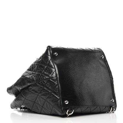 Chanel Glazed Calfskin Quilted Beijing Backpack Black 4 of 10