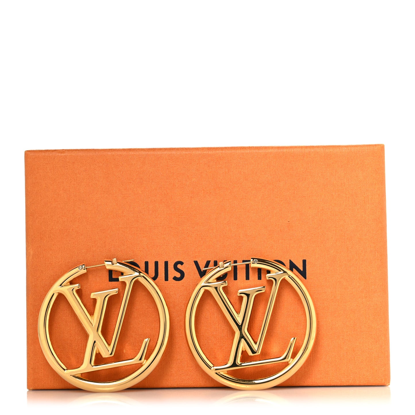 Metal Louise Hoop Earrings Gold