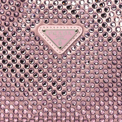 Prada Satin Crystal Mini Re-Edition 2000 Bag Alabastro 8 of 11