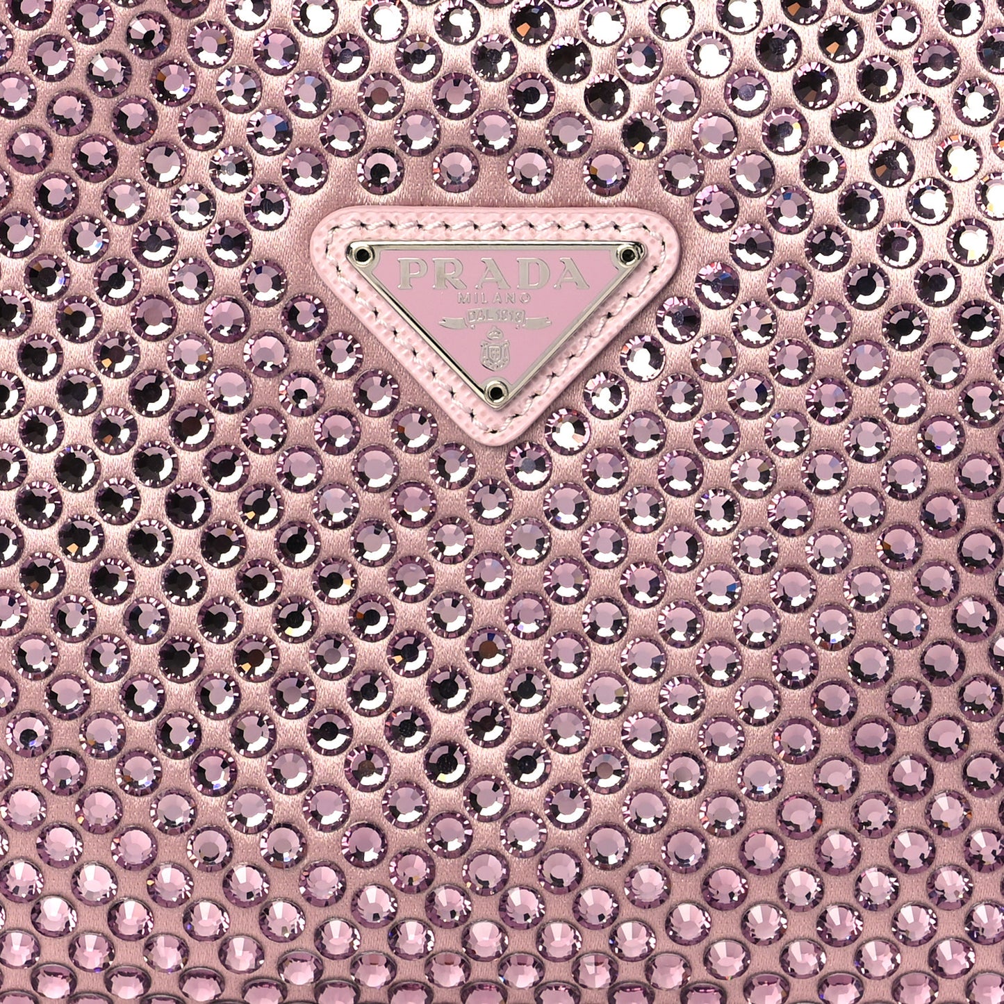 Satin Crystal Mini Re-Edition 2000 Bag Alabastro