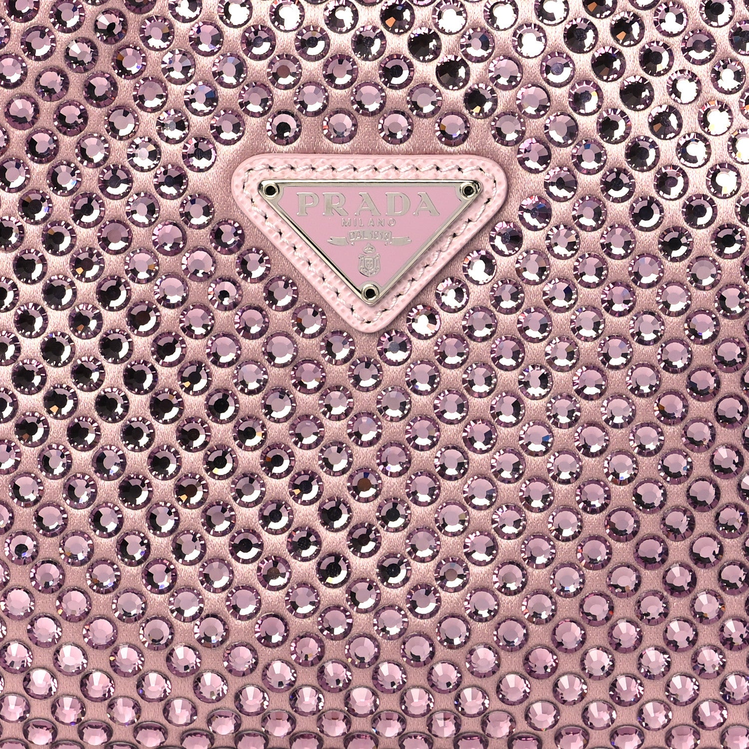 Prada Satin Crystal Mini Re-Edition 2000 Bag Alabastro 8 of 11