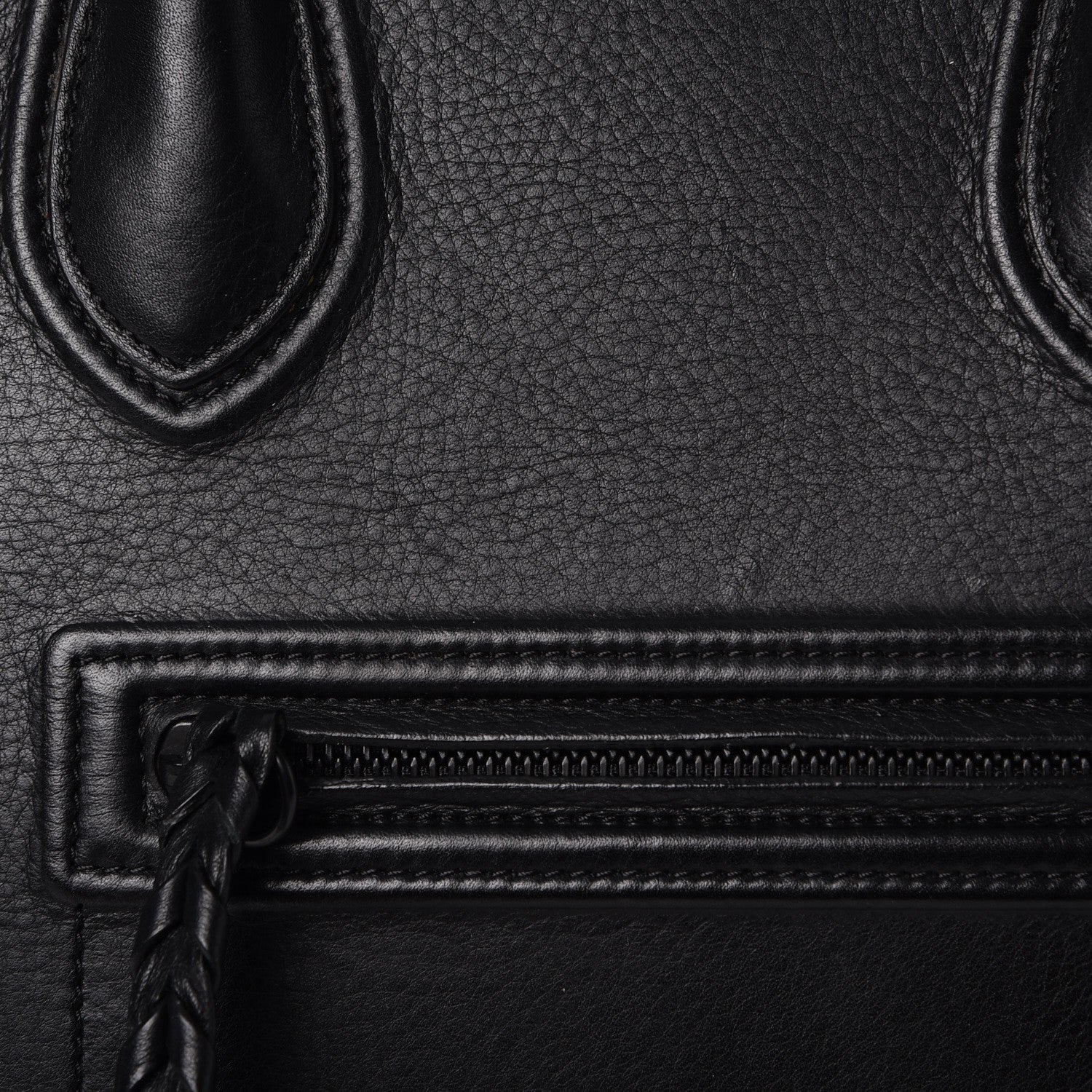 Celine Supple Calfskin Medium Phantom Luggage Black 9 of 11