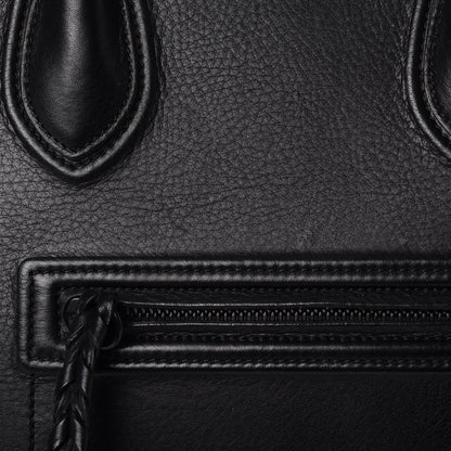Celine Supple Calfskin Medium Phantom Luggage Black 9 of 11