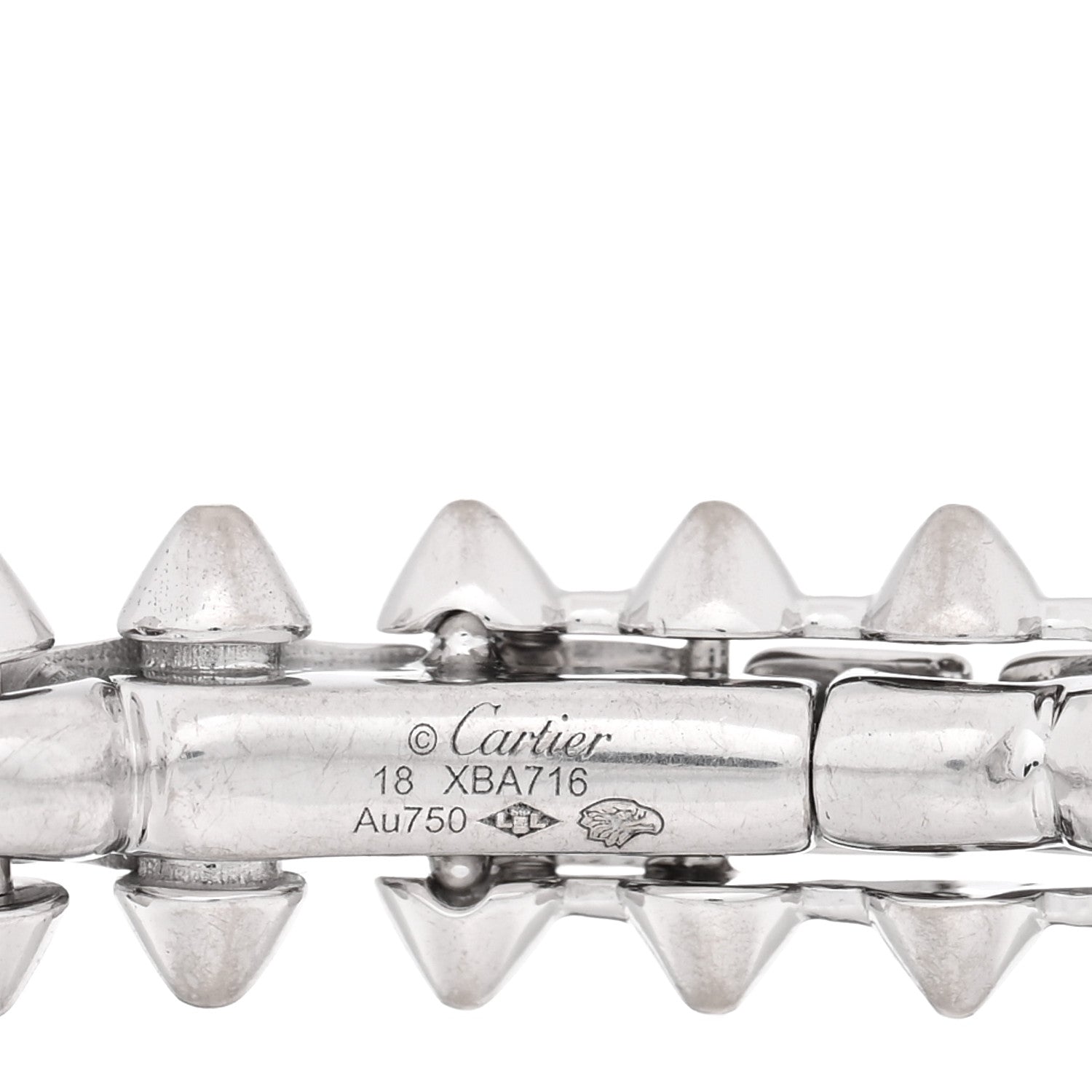 Cartier 18K White Gold Medium Clash De Cartier Bracelet 18 3 of 4