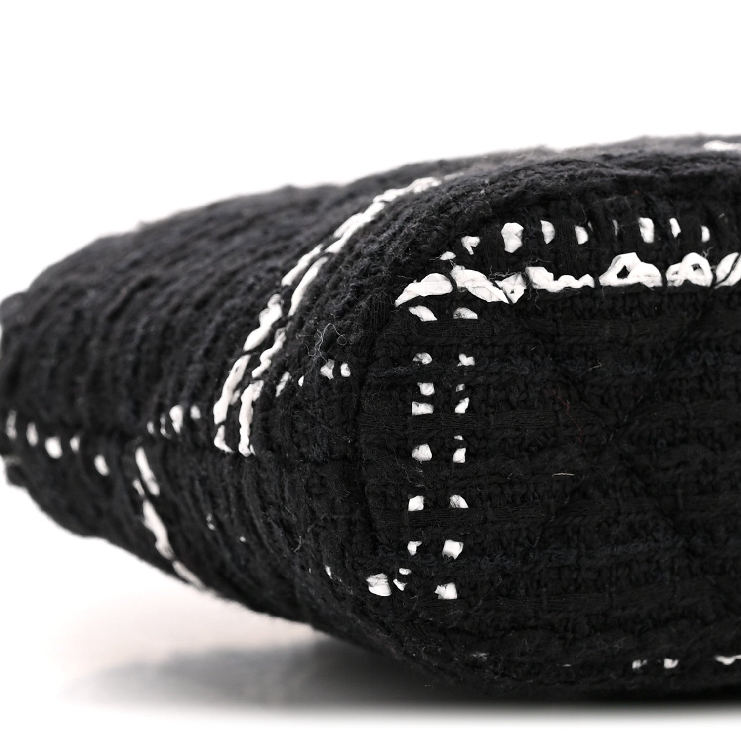 Chanel Tweed Quilted Mini Clutch With Chain Black White 9 of 10