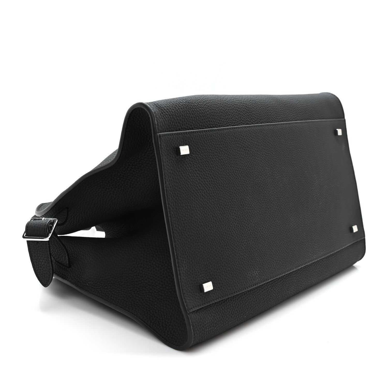 The Row Matte Grained Calfskin Soft Margaux 15 Black 8 of 9