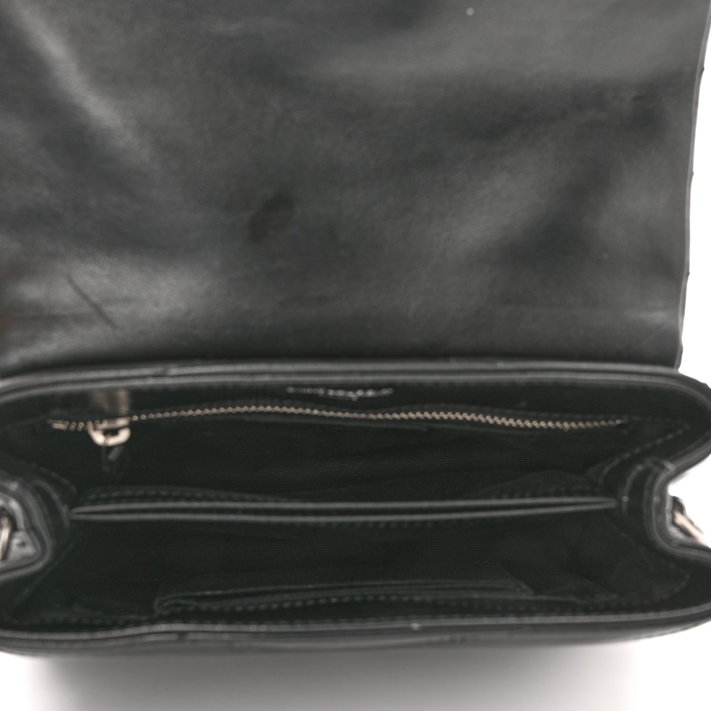 Calfskin Y Quilted Monogram Toy Loulou Crossbody Bag Black