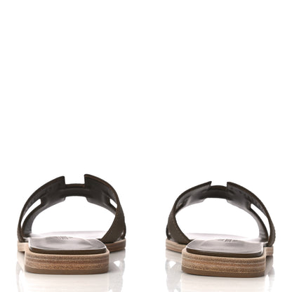 Hermes Epsom Oran Sandals 36.5 Etoupe 6 of 11