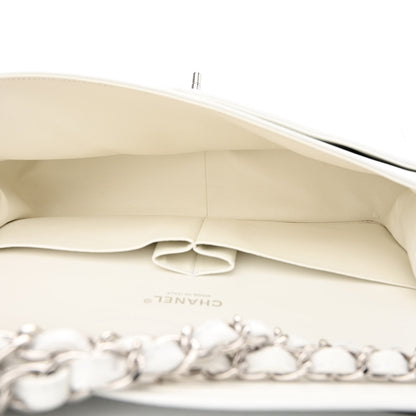 Chanel Caviar Quilted Jumbo Double Flap White 5 of 13