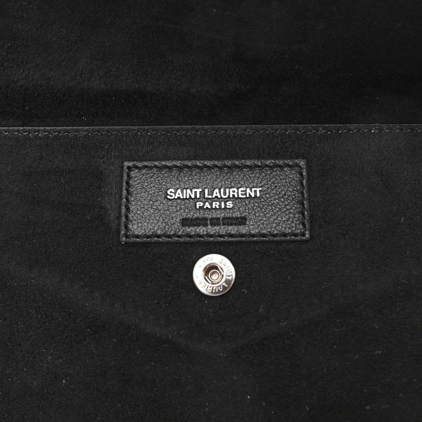 Lambskin Teddy Drawstring Bag Black