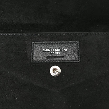 Saint Laurent Lambskin Teddy Drawstring Bag Black 6 of 12