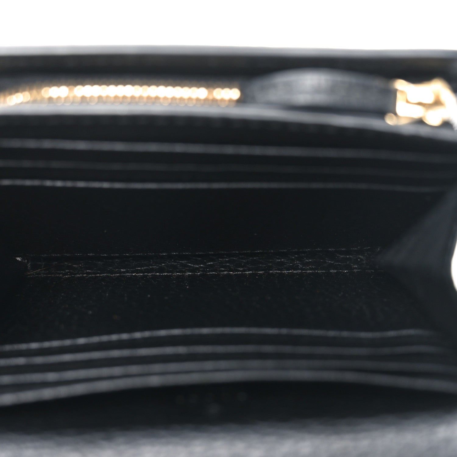 Gucci Dollar Calfskin GG Supreme Monogram Medium GG Marmont Wallet Black Beige Ebony 5 of 6