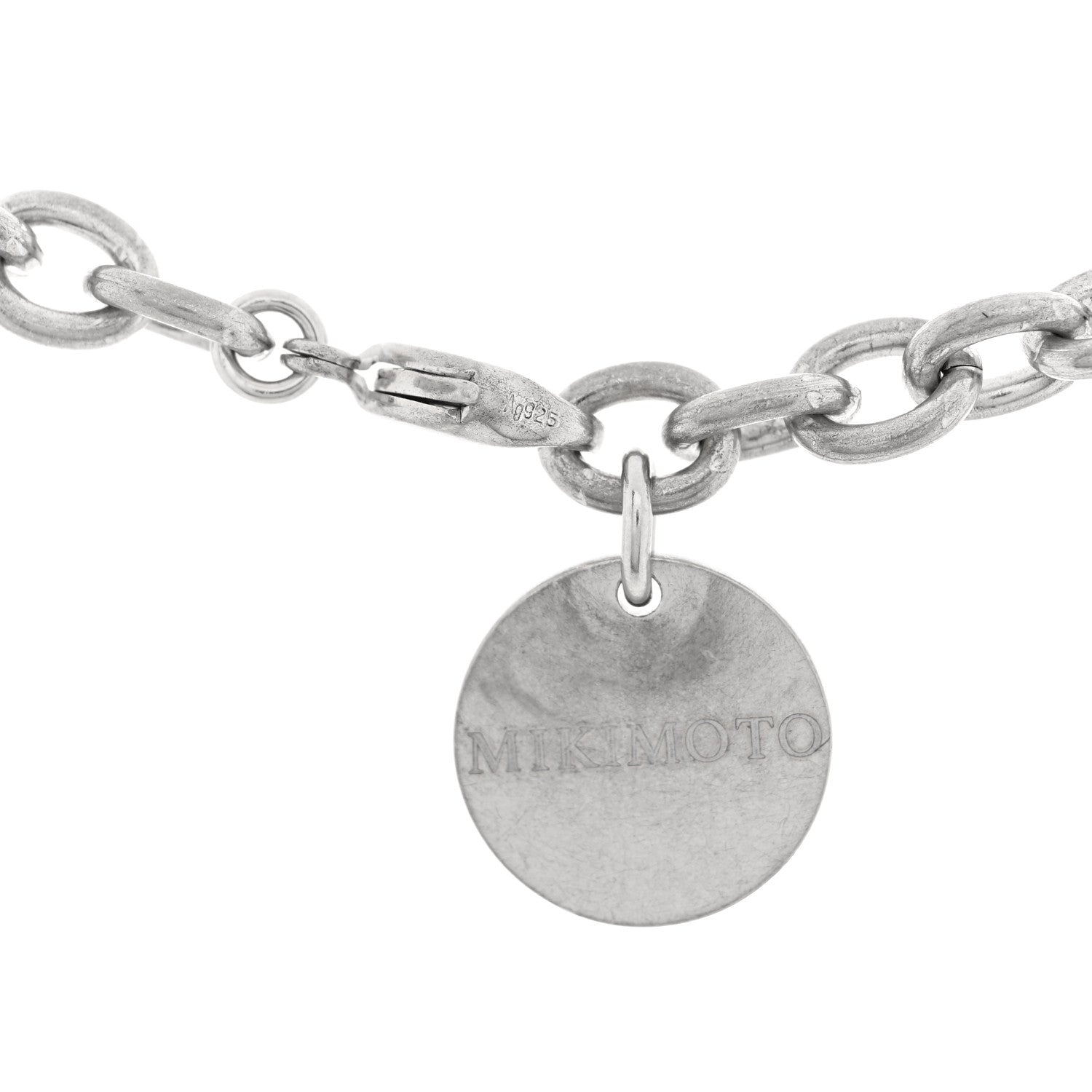 Mikimoto X COMME DE GARCON Sterling Silver Akoya Pearl 6-6.5mm Strand Necklace 4 of 5