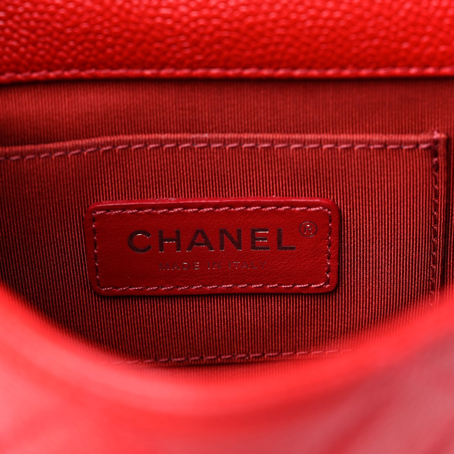 Caviar Quilted Mini Incognito Square Flap Red