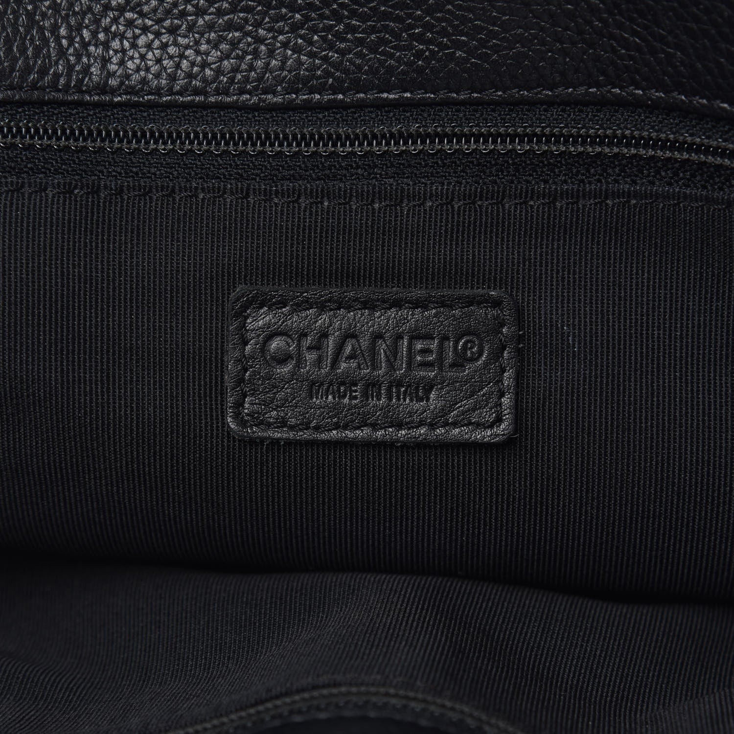 Chanel Calfskin Tall Cerf Tote Black 6 of 9